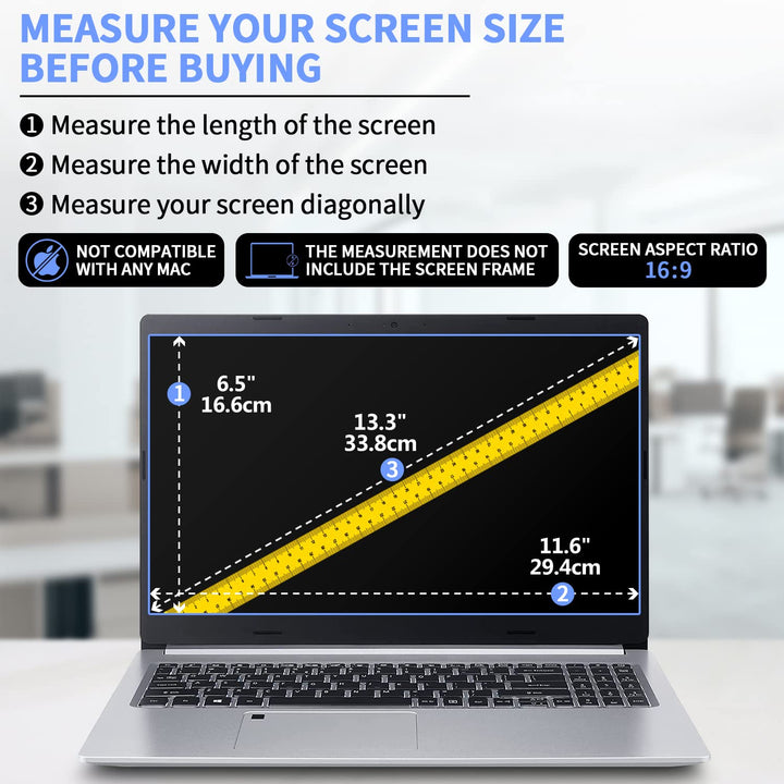 2 Pack 13.3” Anti Glare Screen Protector Compatible 13.3 Dell Inspiron 13 /13.3” ASUS Chromebook &amp; ZenBook /13.3 Acer Chromebook R13 / 13.3” Lenovo Yoga 720 730 /13.3” HP Spectre/Pavilion 13