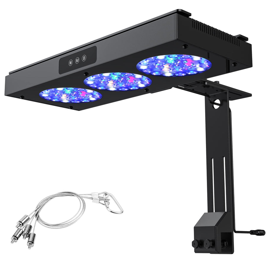 HyperReef 150W Gen 1 Aquarium LED Reef Light, Dimmable Full Spectrum Marine LED for Saltwater Coral Fish Tanks