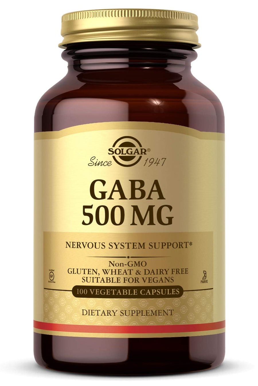 Solgar GABA 500 mg, 100 Vegetable Capsules - Relaxation