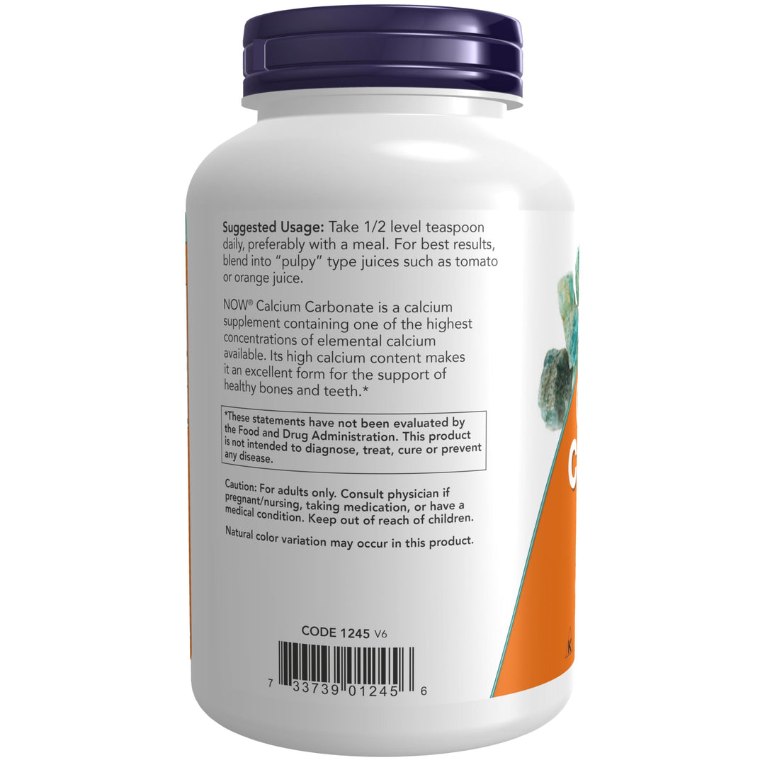 NOW Foods Calcium Carbonate Powder -- 12 oz