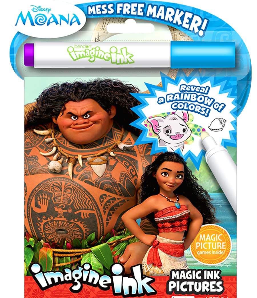 Magic Pictures Coloring Activity Books Set - Moana, Trolls World Tour & Frozen II