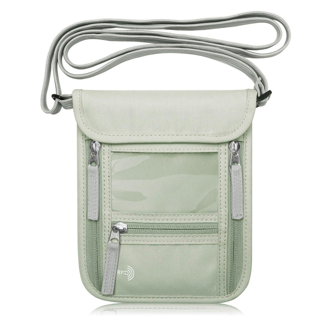 WALNEW Passport Holder Neck Pouch Travel Wallet for Wom