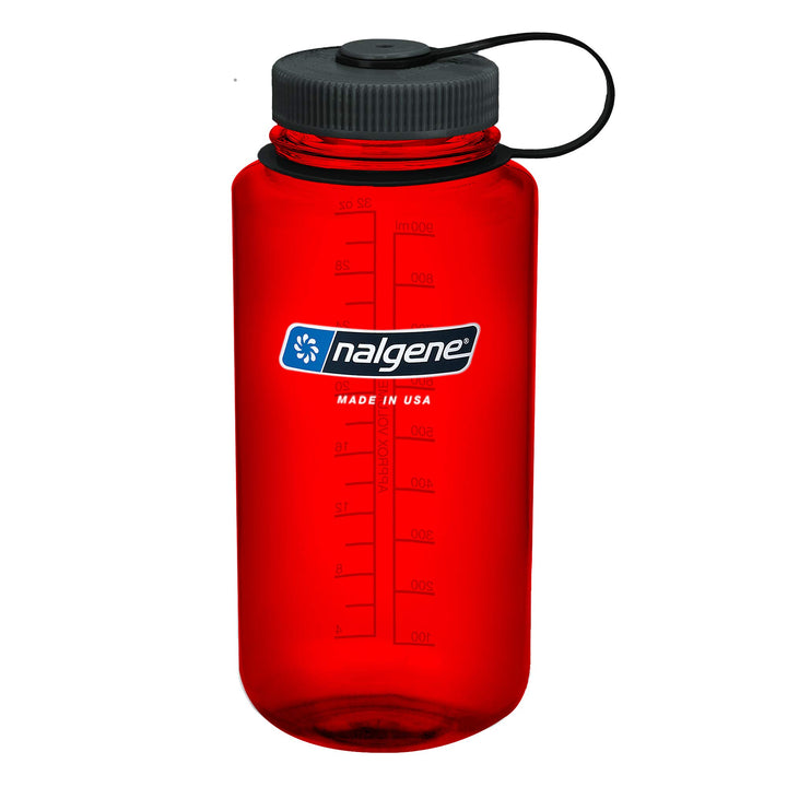 Nalgene Tritan Wide Mouth BPA-Free Water Bottle, REd, 32 oz