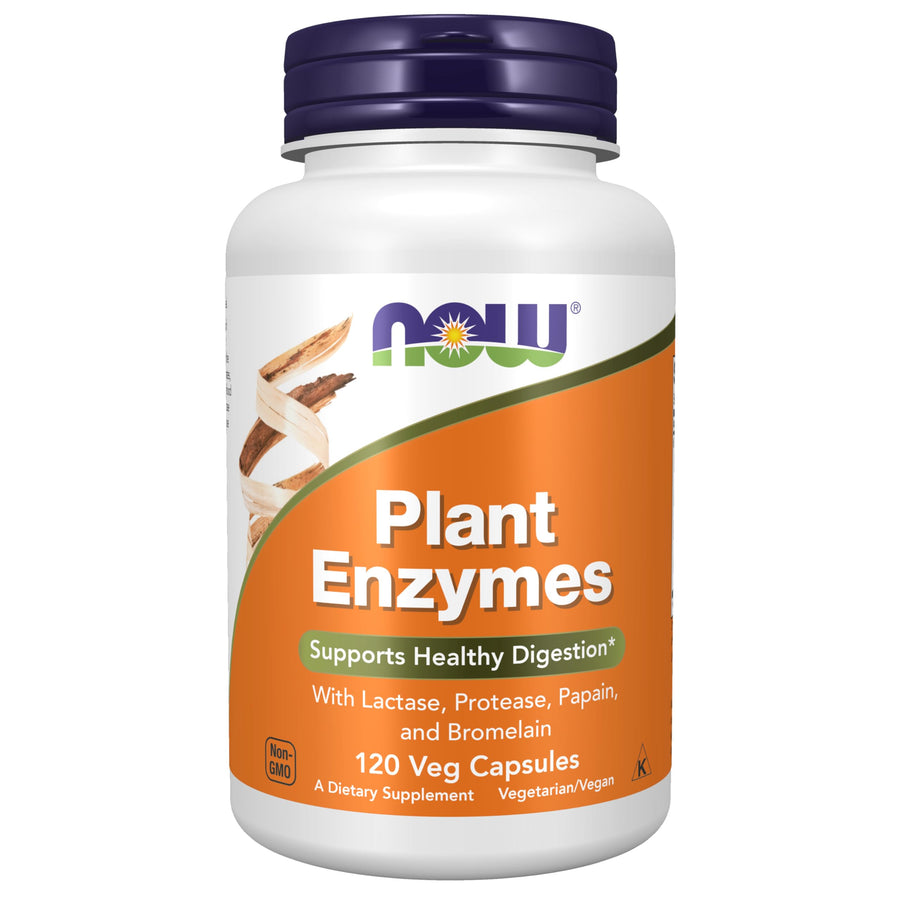 NOW Foods Supplements, Plant Enzymes with Lactase, Prot