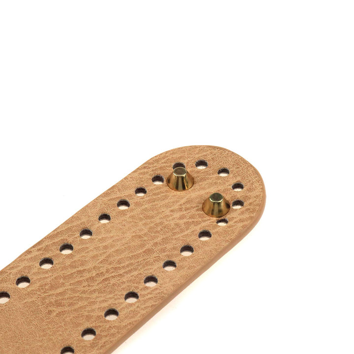 Meprotal 2pcs PU Leather 180x50mm Oval Knitting Crochet
