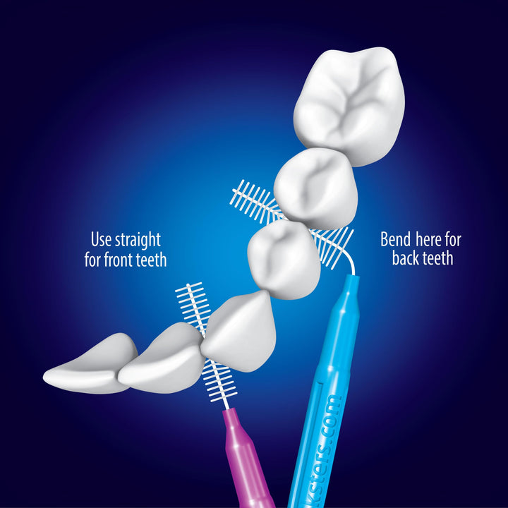 Spade, 0.50 mm, sters Interdental Brushes Size 1 Purple