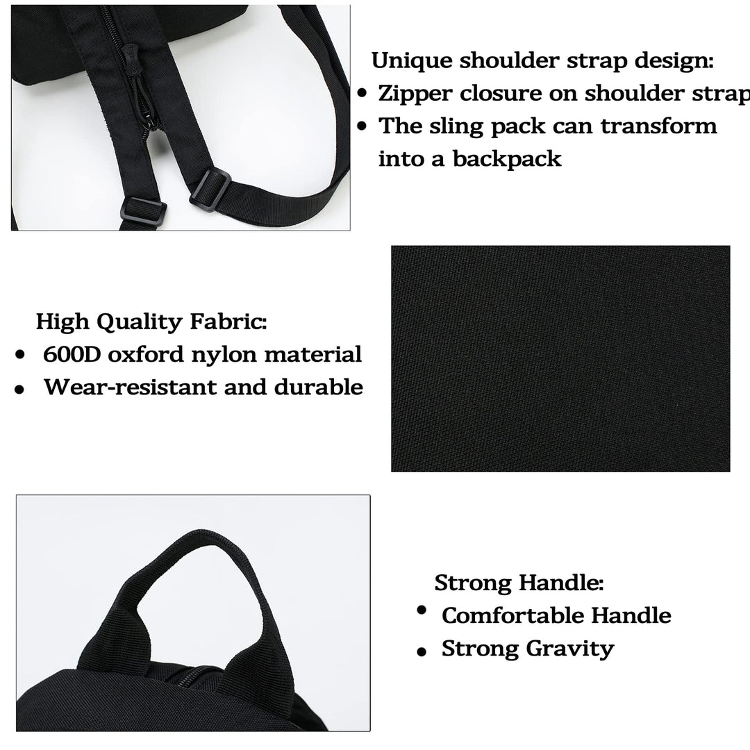 Mini Tactical Backpack, 6L Small Sling Backpacks Should