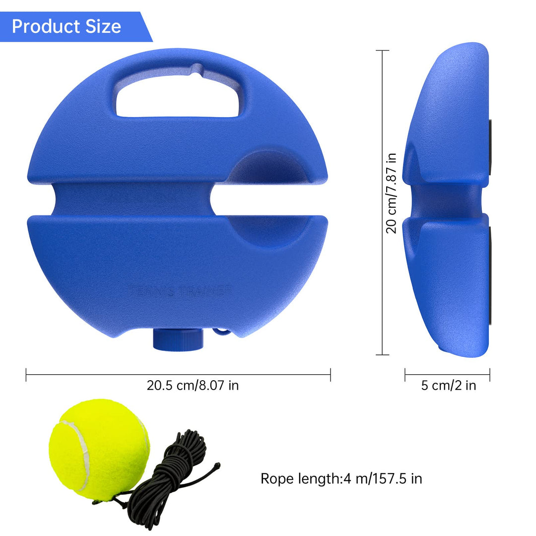 CHEGIF Tennis Trainer Rebound Ball with 2 String Balls, Solo Tennis Training Equipment for Self-Pracitce, Portable Tennis Training Tool, Tennis Rebounder Kit,Suitable for Beginners Sport Exercise