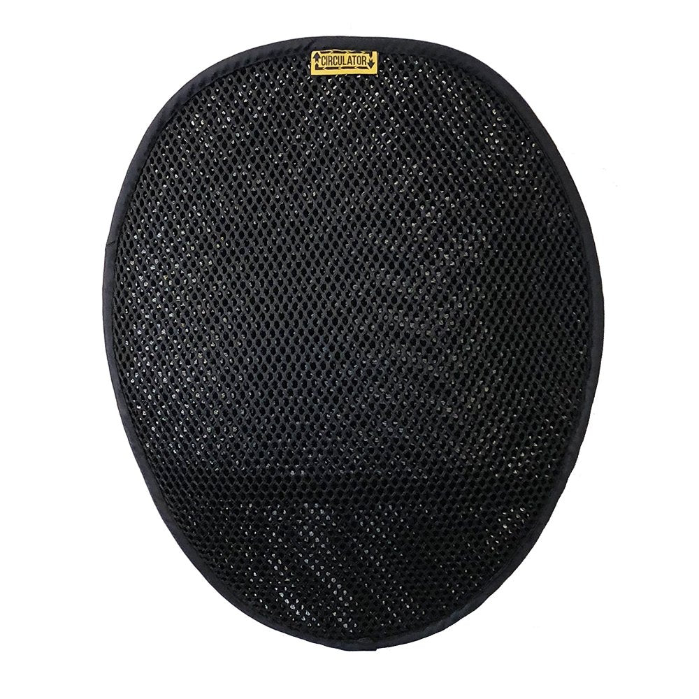 Motorcycle Circulator Pad for Long Ride Cool air Ventilation and Comfort with Non-Skid Bottom and Elastic Strap Attachment