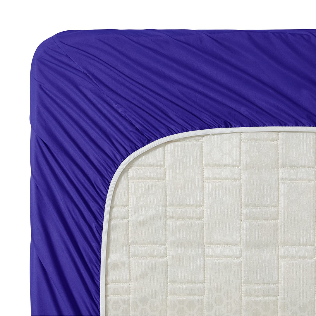 Bed Sheets, Premier 1800 Series 4 Piece Bed Sheet Set, Deep Pocket, Wrinkle, Fade, Stain Resistant, Luxury Soft Bedding Sheets &amp; Pillowcases, King, Royal Blue