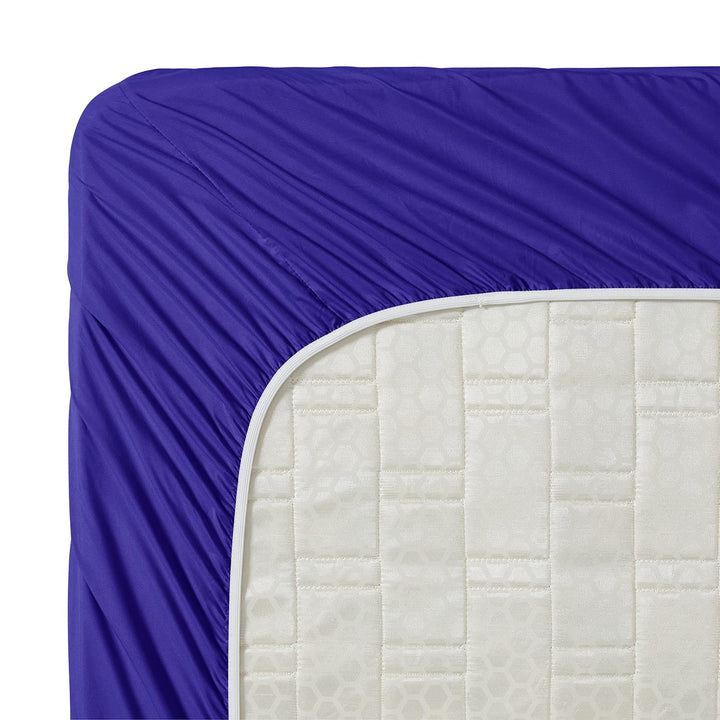 Bed Sheets, Premier 1800 Series 4 Piece Bed Sheet Set, Deep Pocket, Wrinkle, Fade, Stain Resistant, Luxury Soft Bedding Sheets &amp; Pillowcases, King, Royal Blue