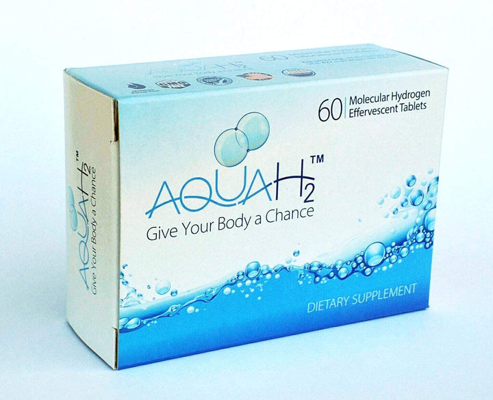 Aquah2 Molecular Hydrogen Tablets | 60 Hydrogen Water Tablets by Aquah2