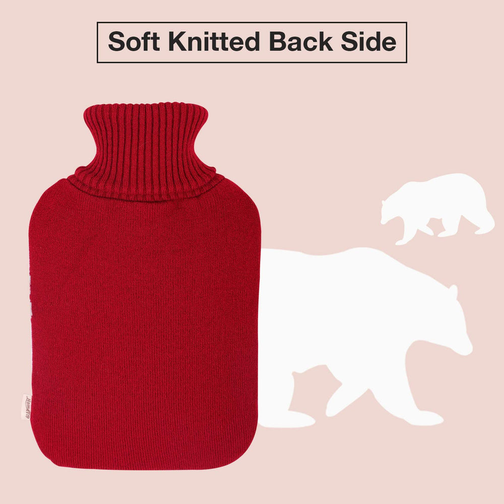 HomeTop Large 2 Liter Soft Knit Elegant Polar Bear Hot 