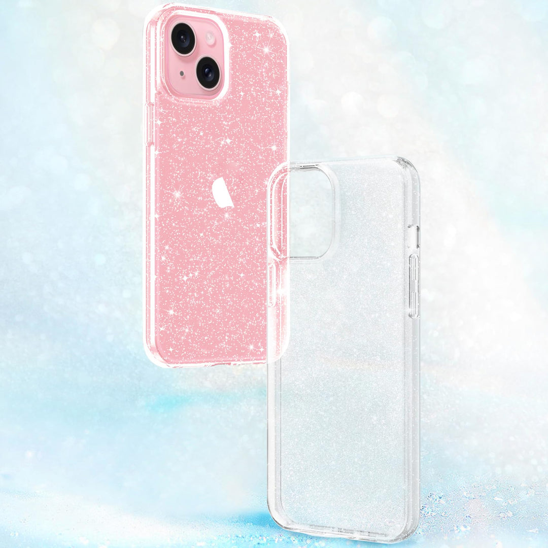 Compatible with iPhone 13 Case, Clear Glitter Soft TPU Shockproof Protective Bumper Cover, Sparkle Bling Sparkly Cute Slim Women Girls Phone Case for iPhone 13, 6.1inch