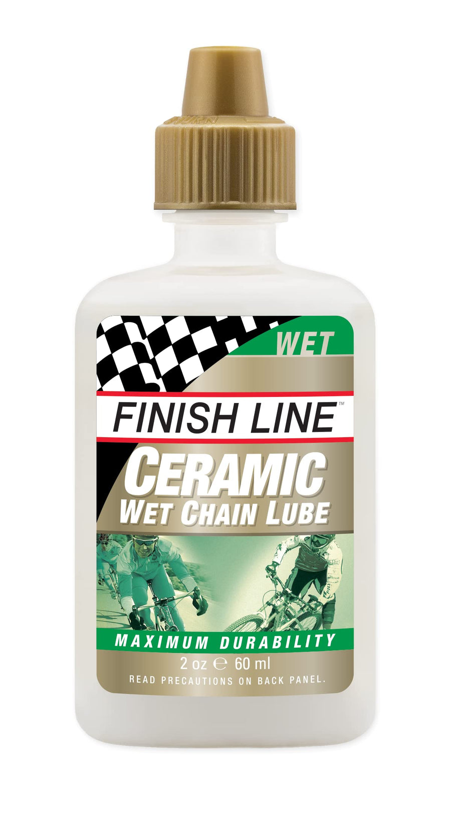 Ceramic WET Bicycle Chain Lube 2oz Drip Squeeze Bottle