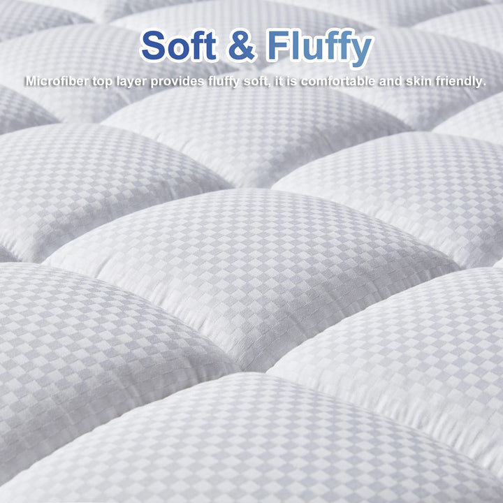 MATBEBY Bedding Quilted Fitted RV Short Queen Mattress 