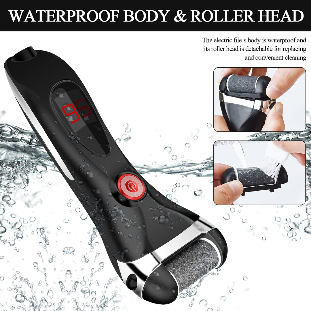 Electric Callus Remover for Feet Rechargeable, 15 in 1 Pedicure Tools Kit Foot Scrubber Dead Skin Remover Foot Files Scraper for Foot Spa Women and Men Feet Care