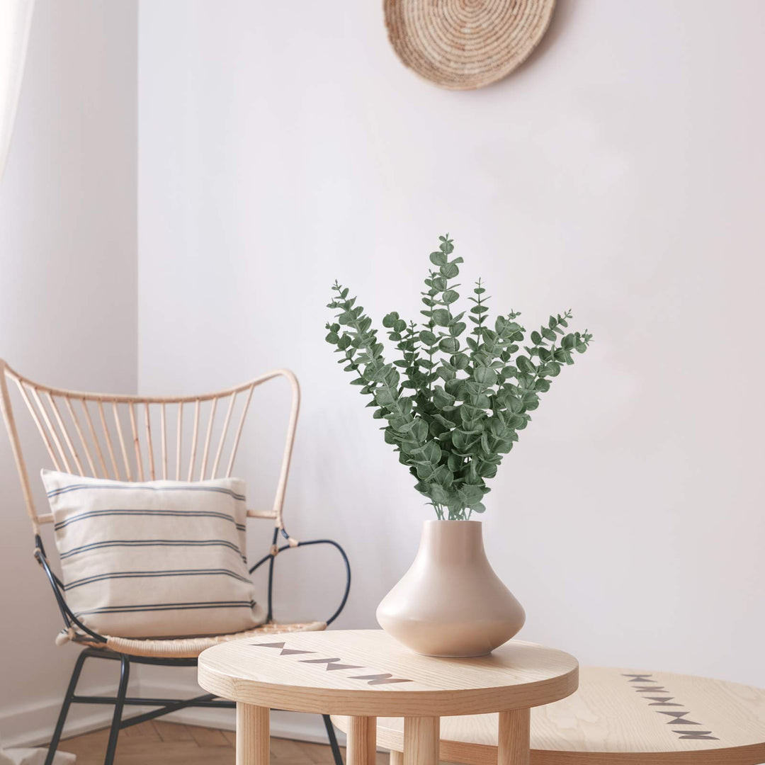 FUNARTY 15pcs 18 Tall Eucalyptus Stems Decor Artificial