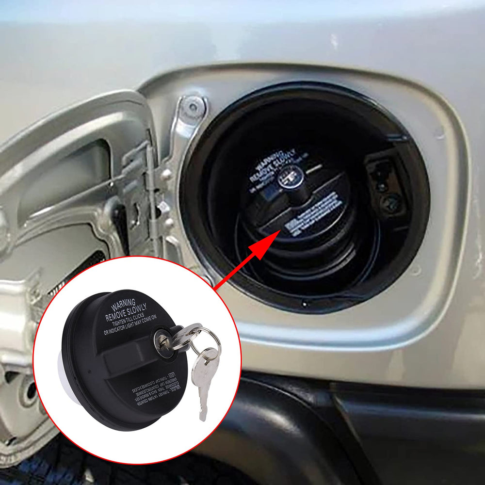 Locking Gas Cap,Locking Fuel Cap,Compatible With 4Runner, FJ Cruiser, Tacoma, Tundra, Acura, Chevy Camaro, CRV And More,Replace # 77300-47020, 10504