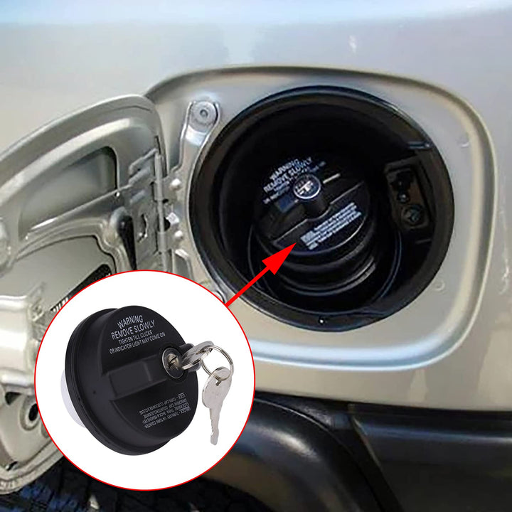 Locking Gas Cap,Locking Fuel Cap,Compatible With 4Runner, FJ Cruiser, Tacoma, Tundra, Acura, Chevy Camaro, CRV And More,Replace # 77300-47020, 10504