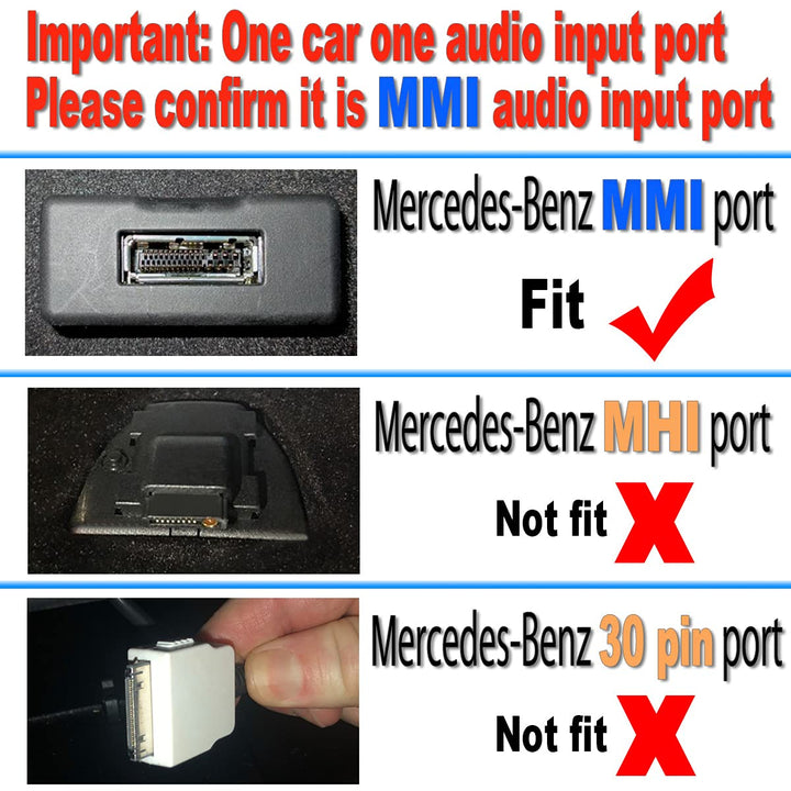 Bluetooth Adapter Compatibility with Mercedes Benz MMI Interface Cellphone Play HiFi Music