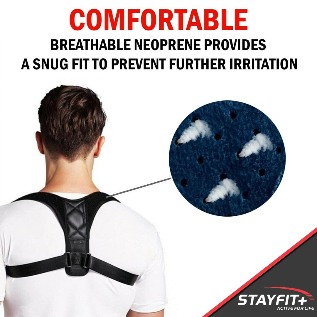 Stayfit Posture Corrector Unisex Back Brace, Adjustable