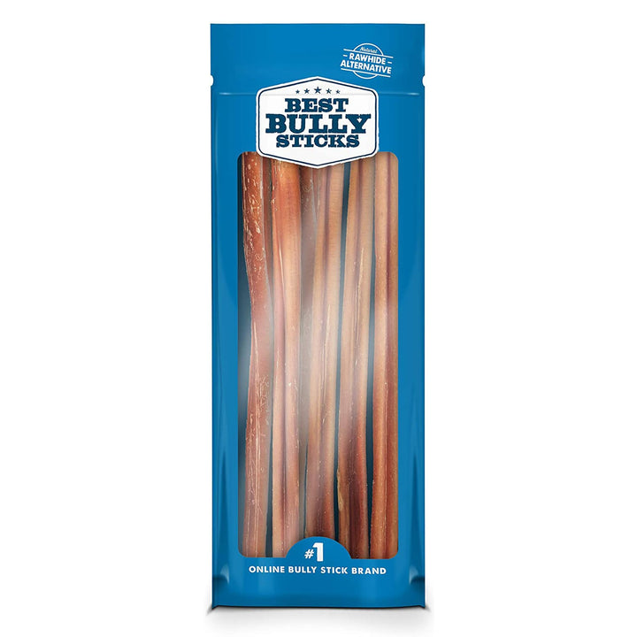 12 Inch All-Natural Bully Sticks for Dogs - 12” Easily Digestible, 100% Grass-Fed Beef, Grain and Rawhide Free | 12 Pack