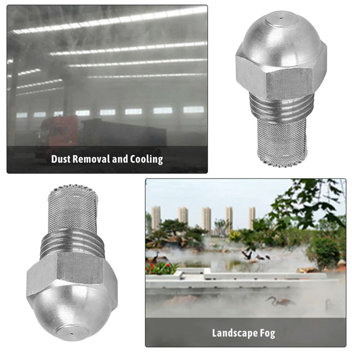 MroMax 1/4BSP 0.3mm Orifice Spray Dia 304 Stainless Ste