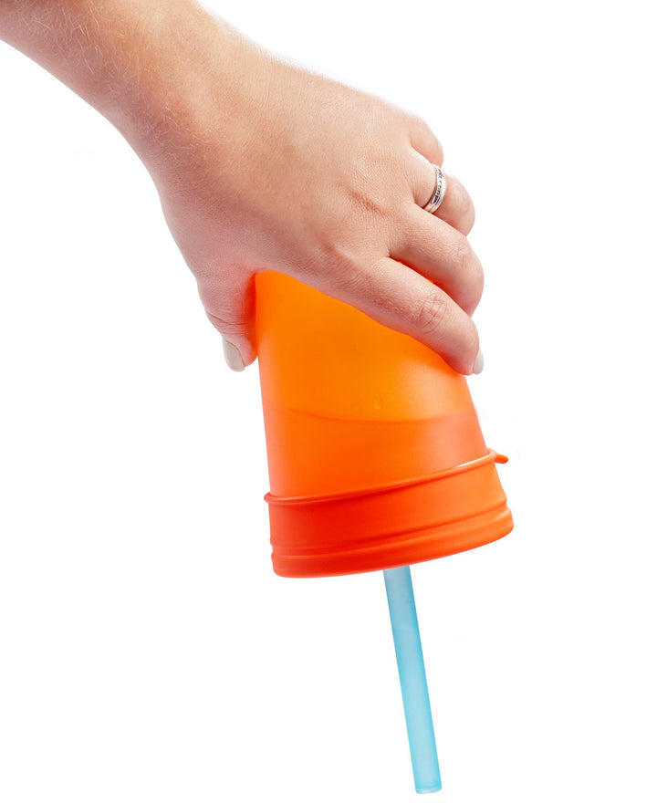 Snug Silicone Straws with Cleaning Brush (Pack of 6)