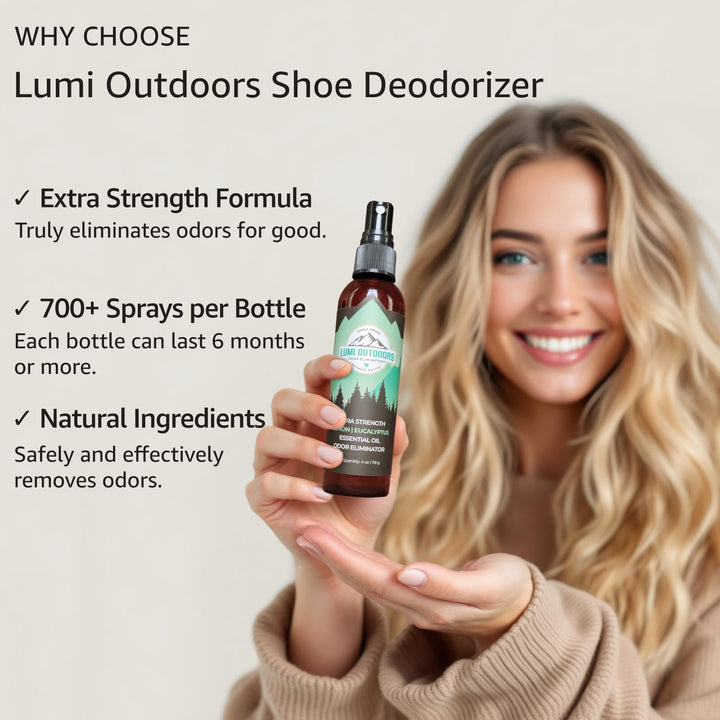 Lumi Outdoors Natural Shoe Deodorizer &amp; Foot Od