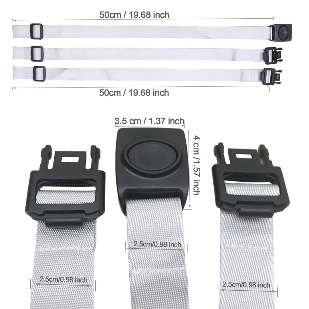 High Chair Straps, 3 Point Harness Straps Belt for Child Kid Chair Strap for IKEA Antilop High Chair (Grey)