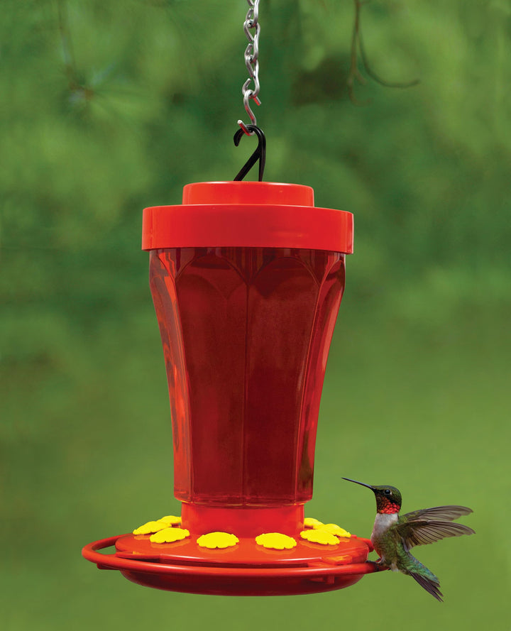First Nature 3090 32-ounce Hummingbird Flower Feeder