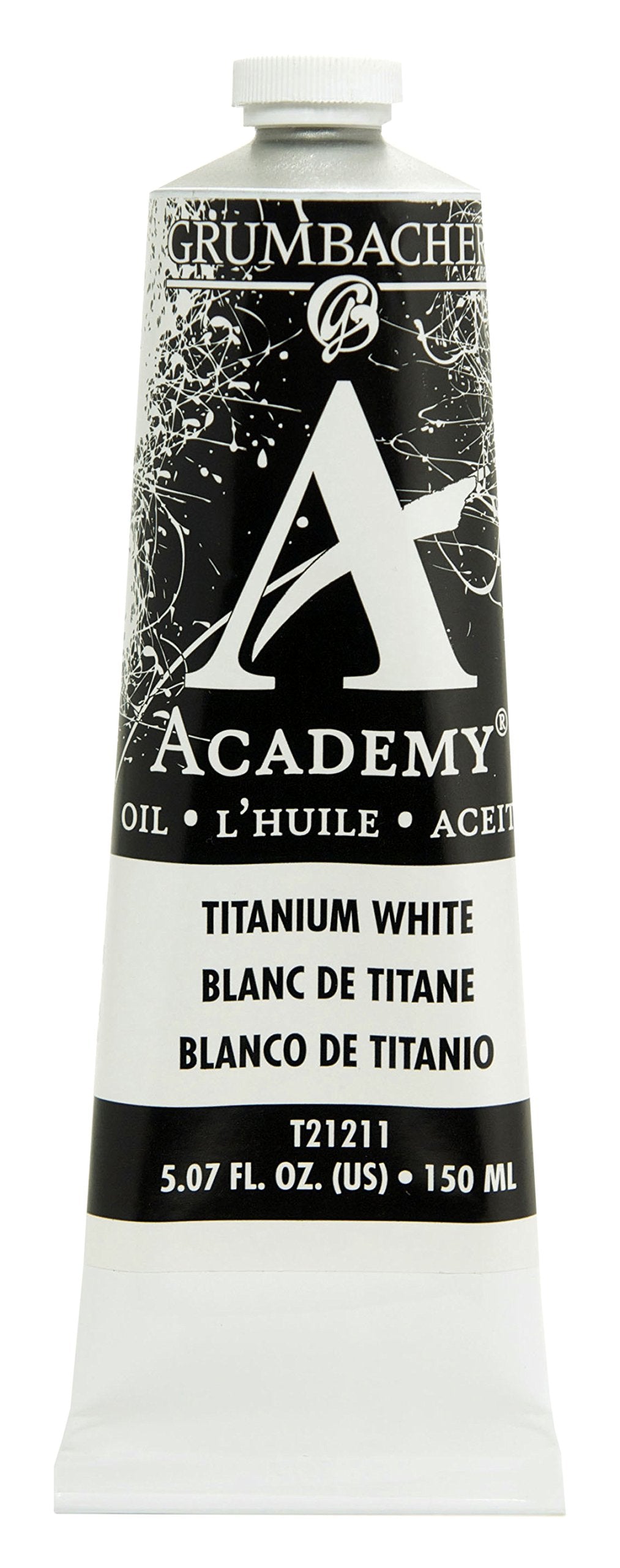 Academy Oil Paint, 150 ml/5.07 oz, Titanium White