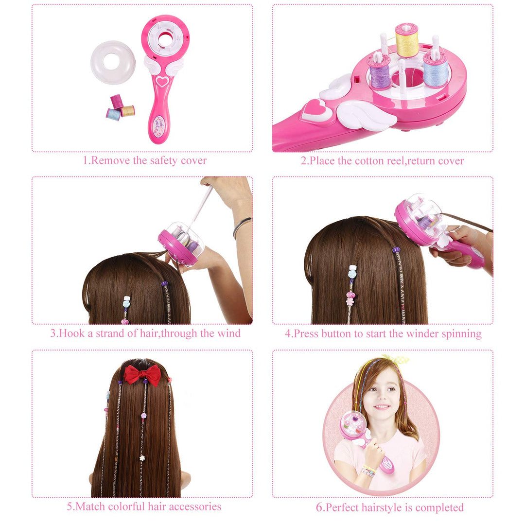 Easy Automatic Hair Decoration Braider Styling DIY Tool Electric Hairstyle Tool Gifts Beauty Fashion Salon Toy Kits For Teen Girls
