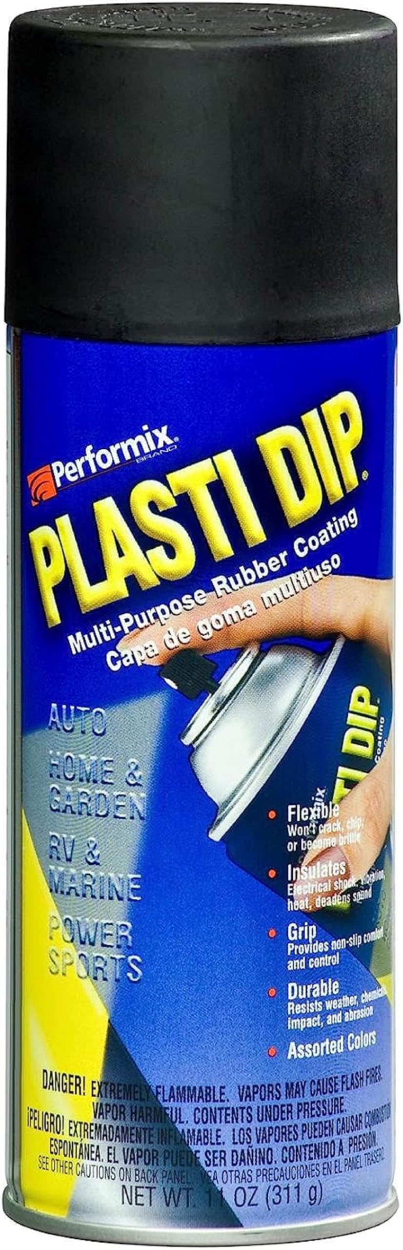 11203-6 Black Rubber Coating Spray - 11 oz. (Pack of 1)
