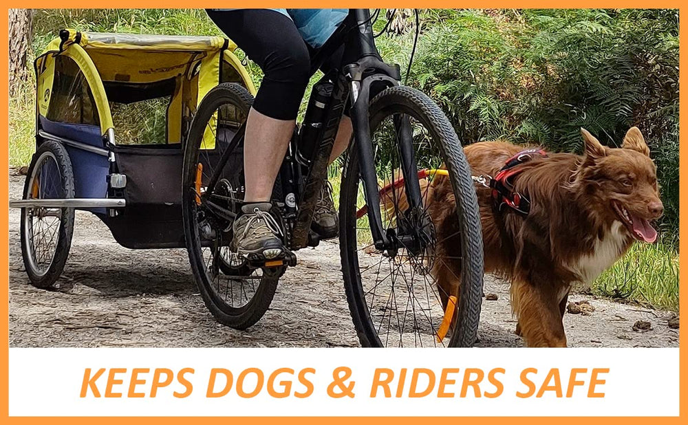 Best Dog Bike Leash - (Yellow)