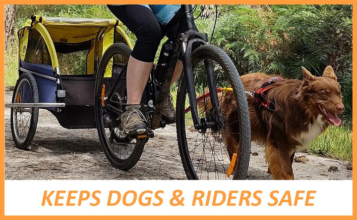 Best Dog Bike Leash - (Yellow)