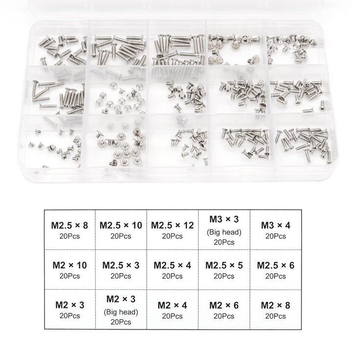 QTEATAK 300Pcs Silver Laptop Notebook Computer Replacem
