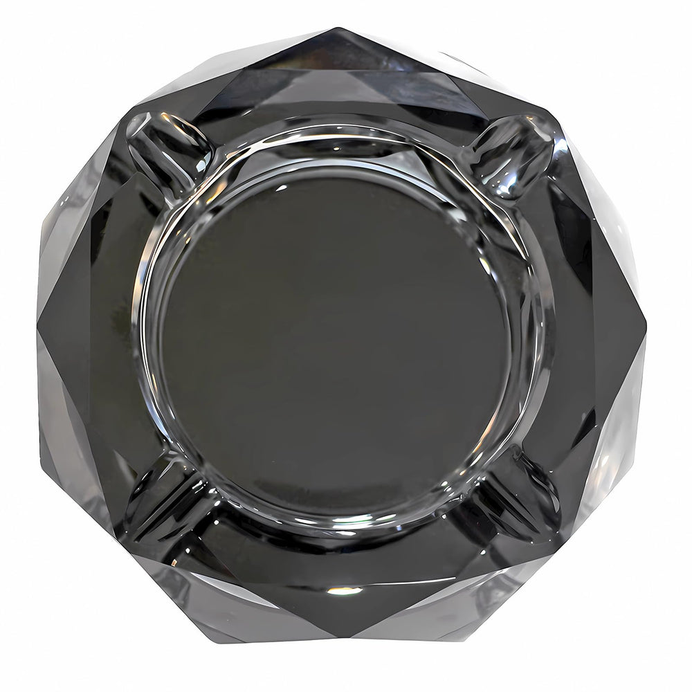 Vintage Ash Tray Small Glass Ashtray,Cool Ashtrays for Cigarettes Indoor, Ash Tray Glass Cigarette Holder 4.5