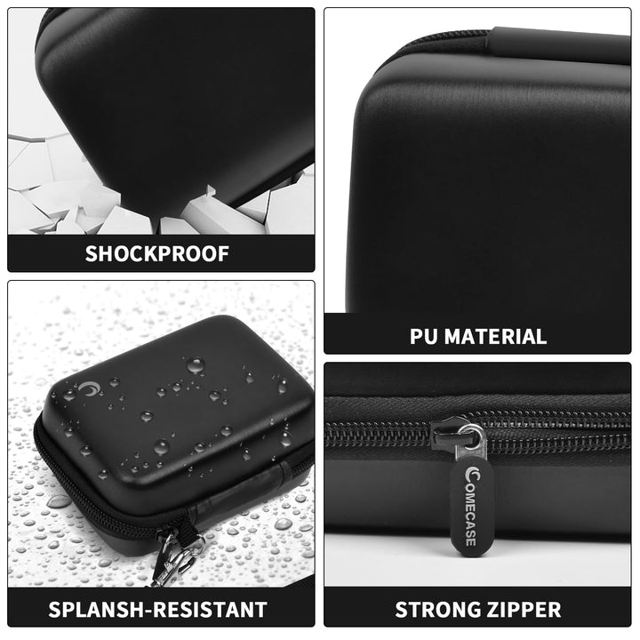 Carrying &amp; Protective Case for Digital Camera, AbergBest 21 Mega Pixels 2.7 LCD Rechargeable HD/Kodak Pixpro/Canon PowerShot ELPH 180/190 / Sony DSCW800 / DSCW830 Cameras for Travel - Black
