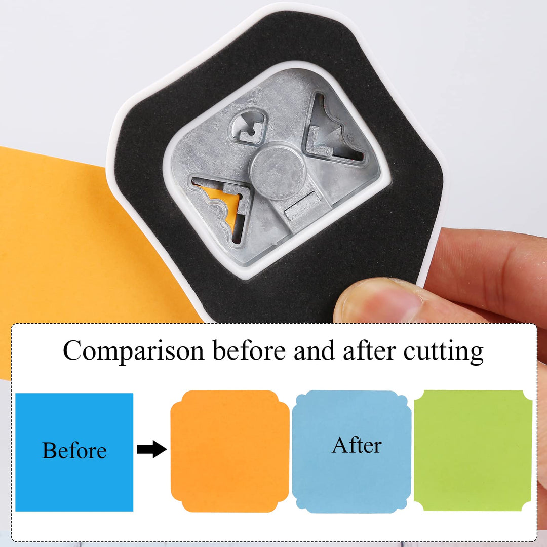 3 Way Beauty Shape Corner Punch, 3 in 1 Corner Paper Punch for Paper Crafts, Laminate, Cardstock, Business Card, DIY Projects, Photo, Card Making and Scrapbooking