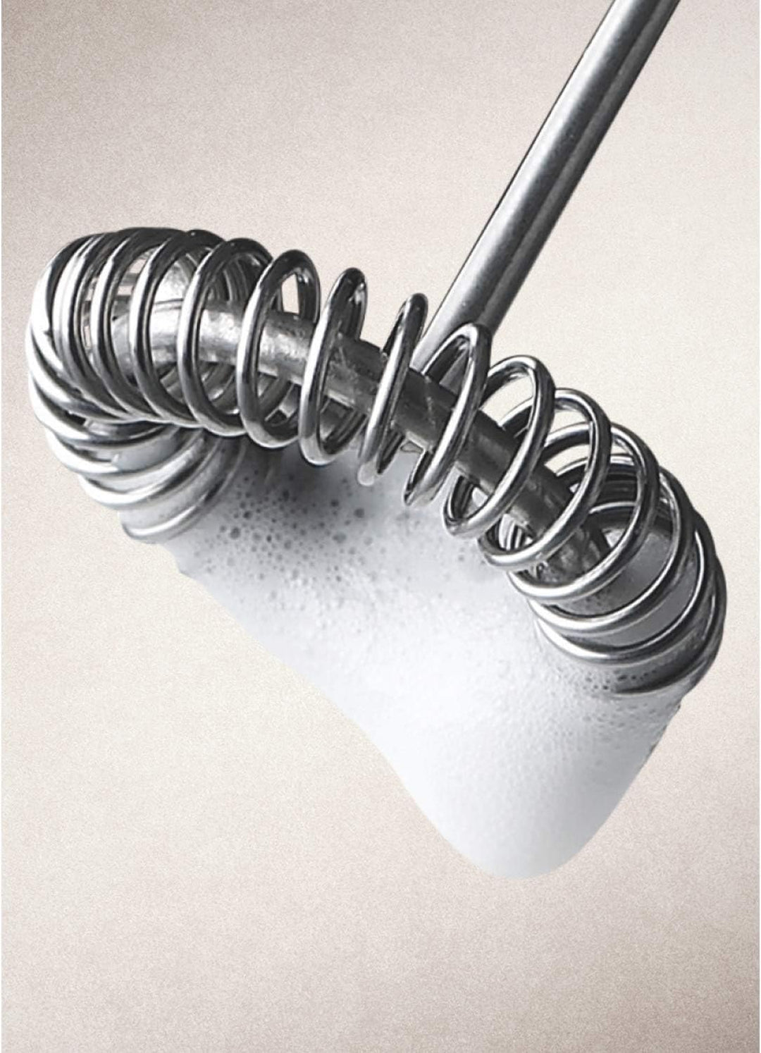 Aerolatte Steam-Free Milk Frother, Polished-Chrome Finish,18/8 Stainless Steel Whisk, BPA-Free Plastic Housing, Batteries Include