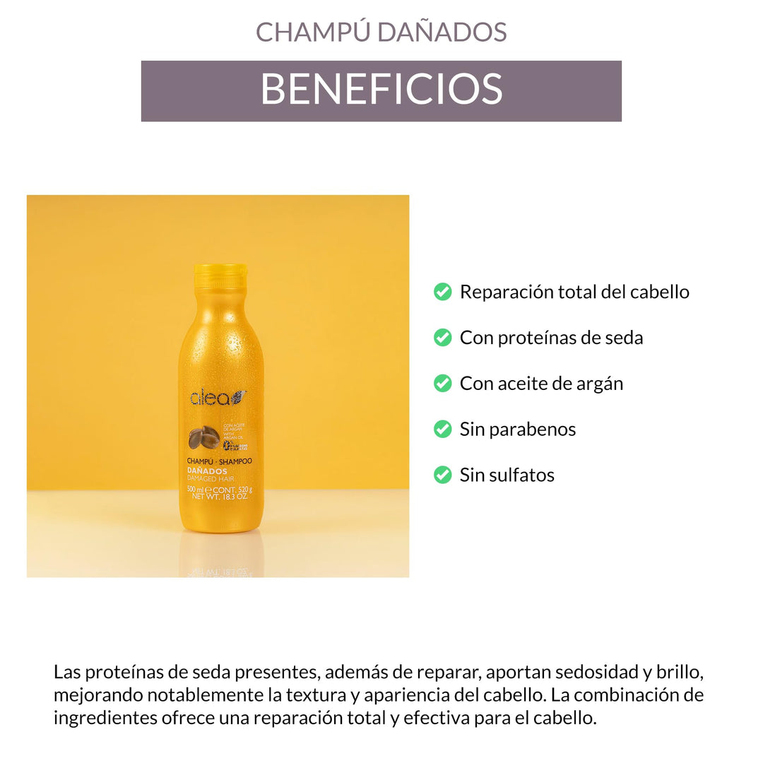 Alea Alea Damaged Hair Shampoo with Argan Oil 18.3oz / 500ml