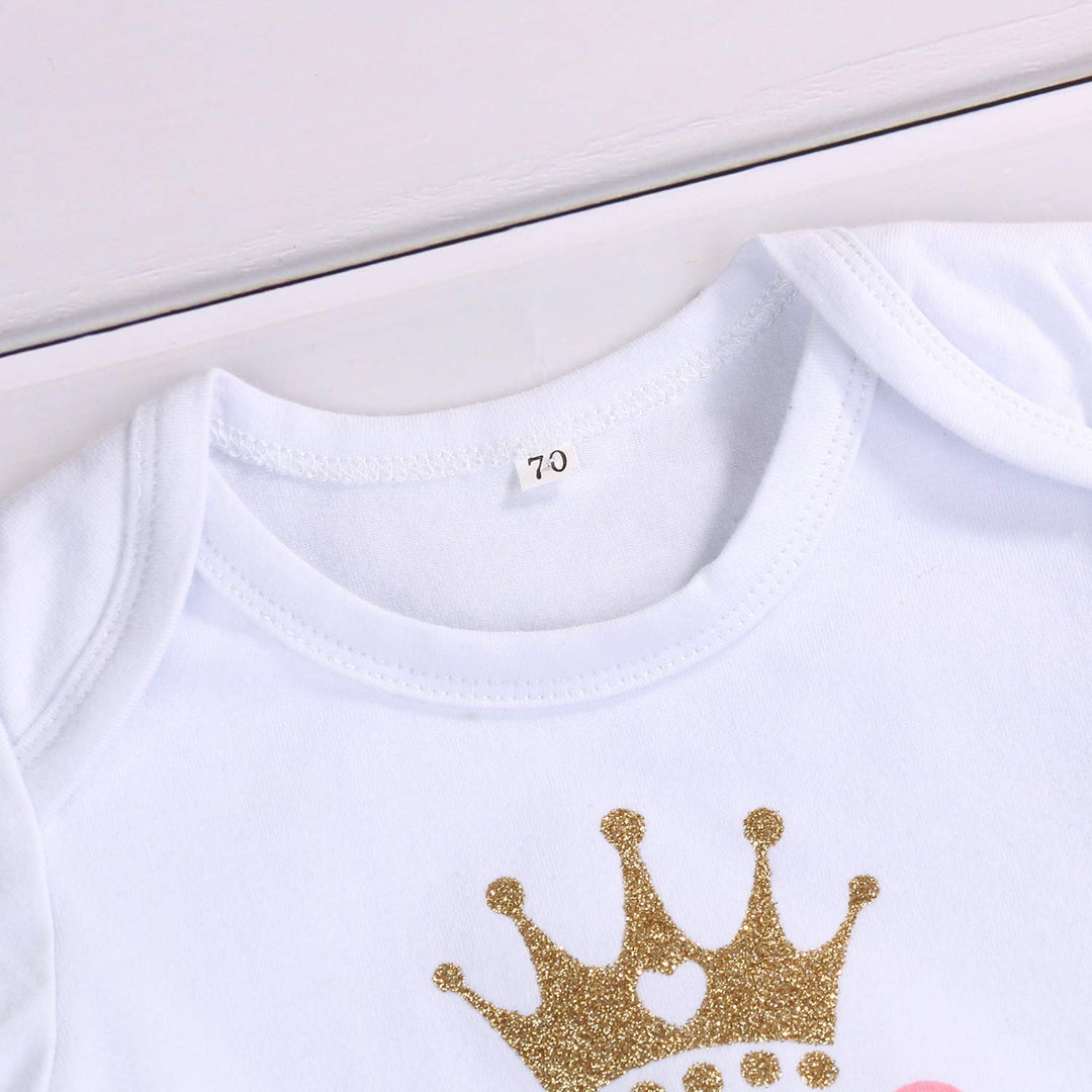 Baby Girl 1st Birthday Cake Smash Toddler Girl Miss Onederful Romper Tutu Skirt with Headband Clothes Set