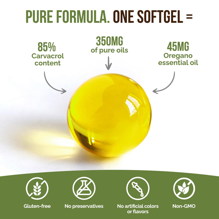 Teliaoils Wild Oregano Oil Softgels, Oregano Oil Capsul