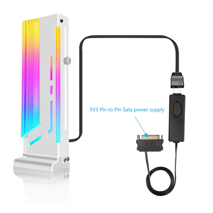 XMSJSIY 5V 3 Pin ARGB Controller RGB Manual Remote Fan 