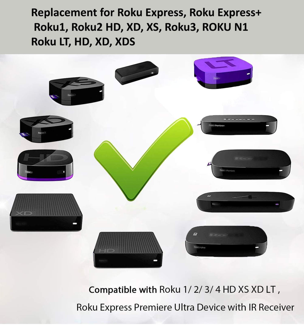 Remote Control Replaced for Roku 1 2 3 4 HD LT XS XD Ro