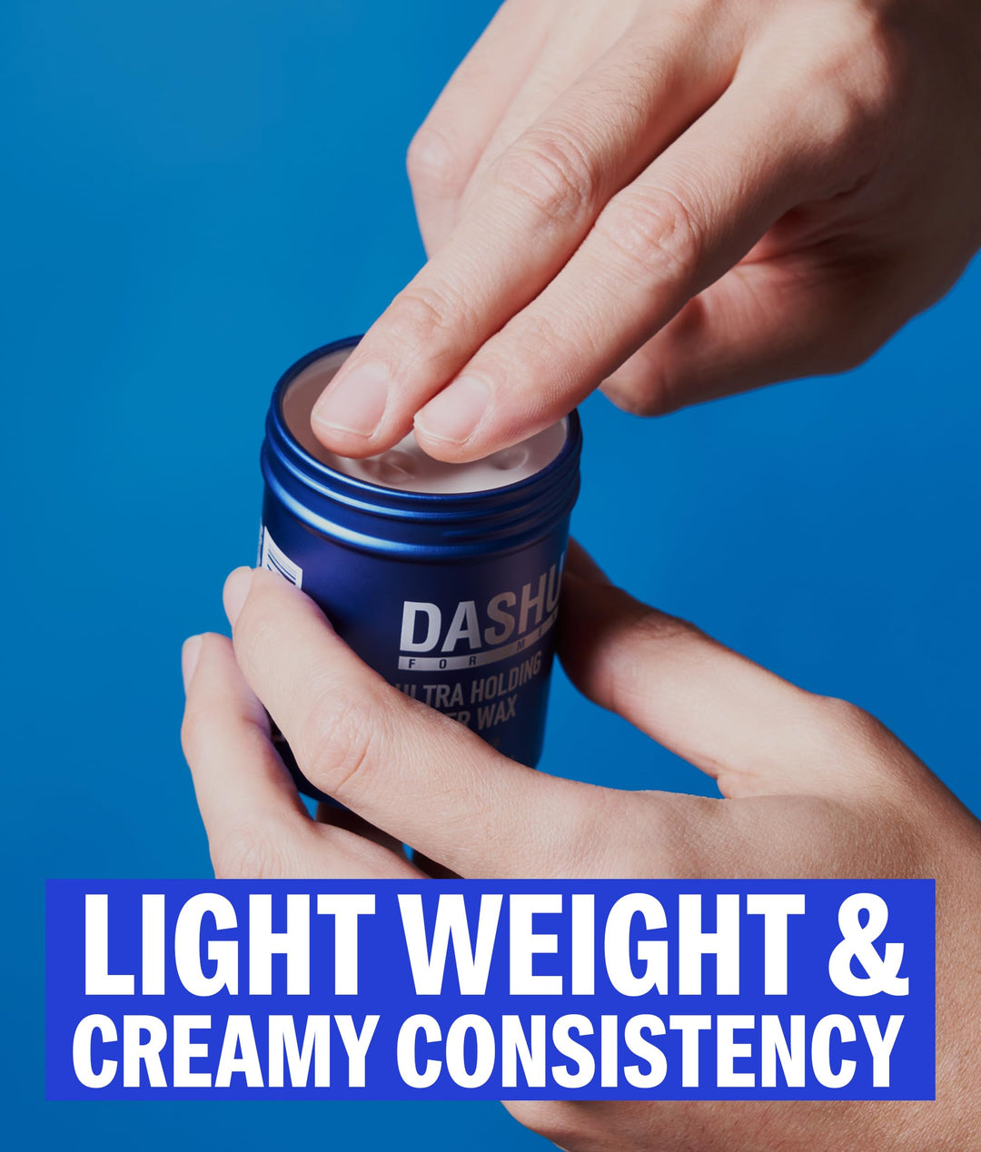 DASHU Ultra Holding Power Men Hair Wax Strong Hold | Long Lasting & Easy to Wash Edge Control Hair Styling Wax w/Collagen & Argan Oil 3.38 fl oz
