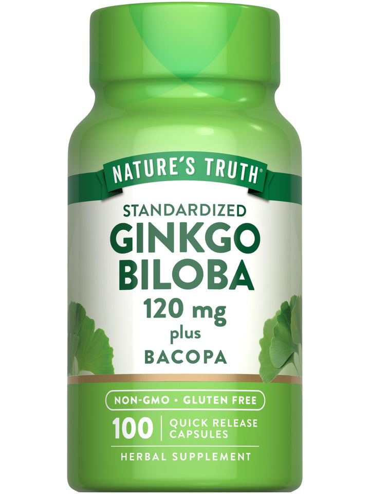 Nature&#39;s Truth Ginkgo Biloba 120mg | Plus Bacop
