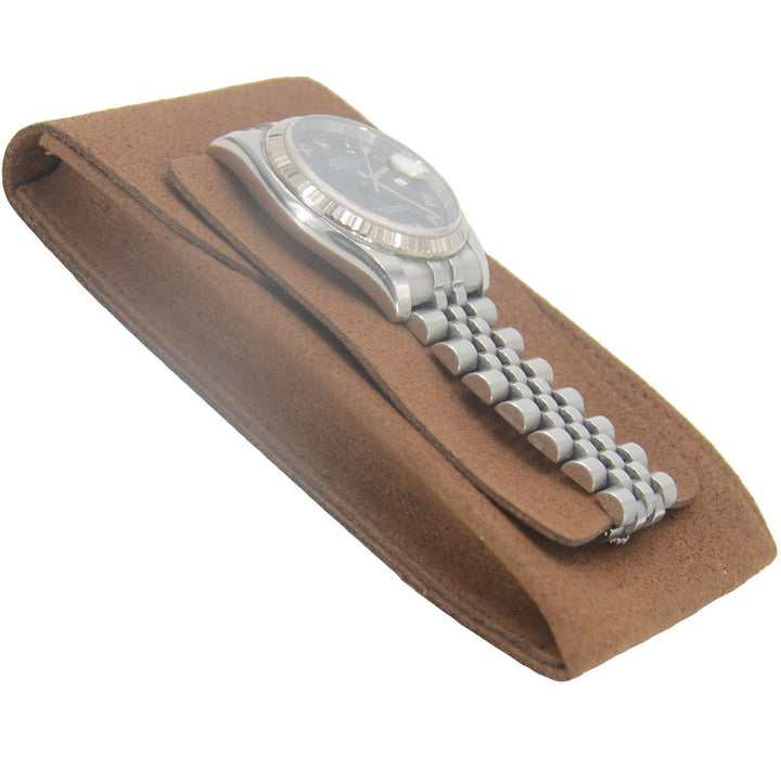 Vinerstar Suede Leather Watch Pouch for Watches with Br